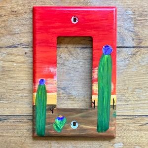 Hand Painted Western Light Switch Plate🌵